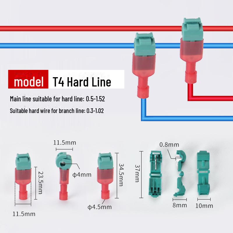Draht Schnellverbindungs-Klemmenclip: T1T2T3T Typ