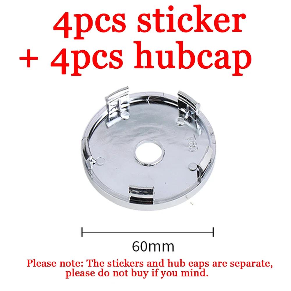 4 Stück 56/60/65/68mm Auto Radmitte Nabenabdeckungen Nabenkappe Dekor Aufkleber für BMW M F31 F34 F32 E52 E53 E60 E90 E91 E92 E93 F01 F30