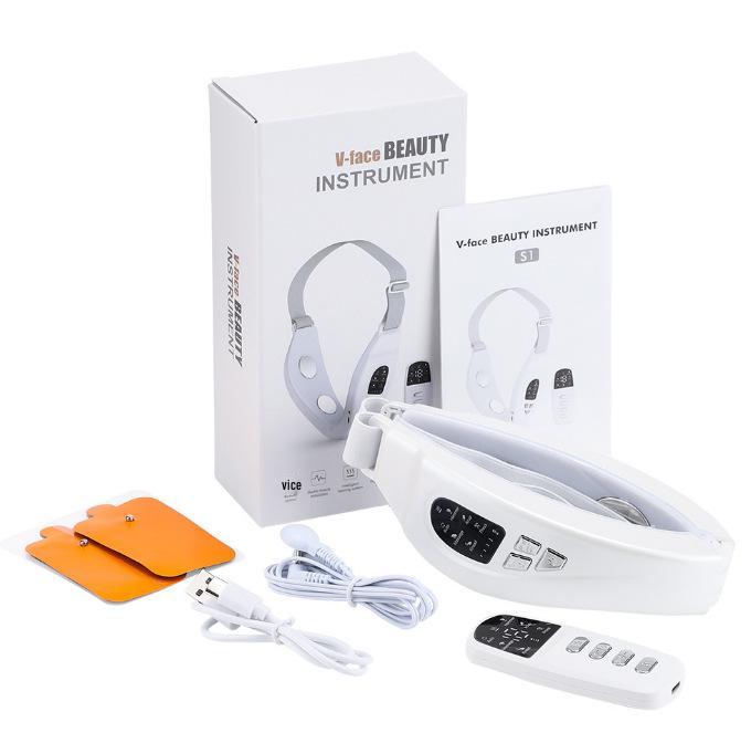 Smart EMS Vibration Massage Facial Slimming Device for Nasolabial Fold Shaping and Chin Contouring