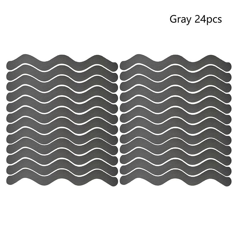 New 24pcs/Package Transparent Anti-Slip Stickers For Bathroom Floor And Shower - Bathtub Floor Safety Anti-Slip Strips