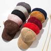 Versatile Corduroy Hat Velvet Hip Hop Hat Fashionable Baseball Hat  Outdoor