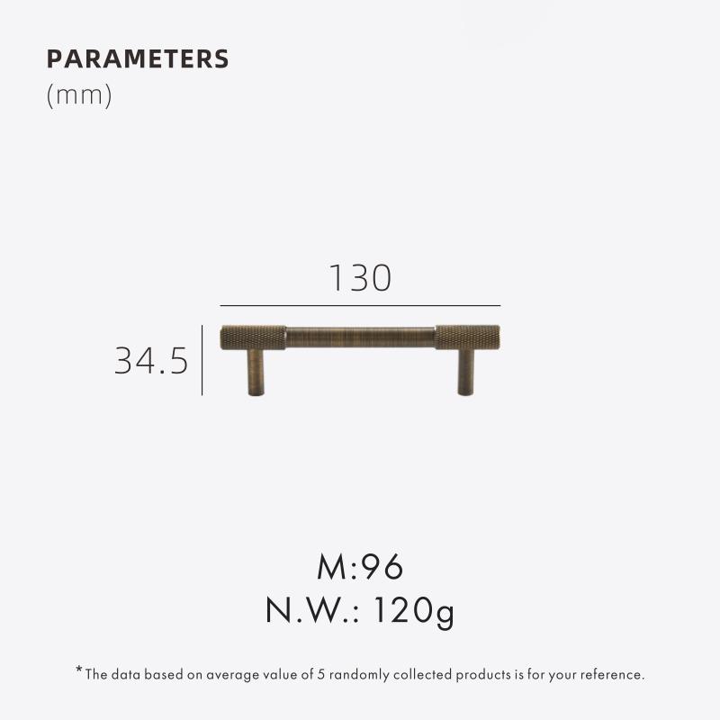 Dooroom Antique Brass Knurling Furniture Handles Long Round Modern Pulls Cupboard Wardrobe Dresser Shoe Box Drawer Cabinet Knobs