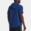 Under Armour Project Rock Print Kurzarm Hoodie Herren Oberteile Phantom-Blau 1378018-471