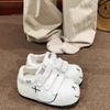 Ugly Cute Big Head New Velcro Versatile Sports Little White Shoes Casual Board Shoes Inner Height Increase Bread Shoes Women