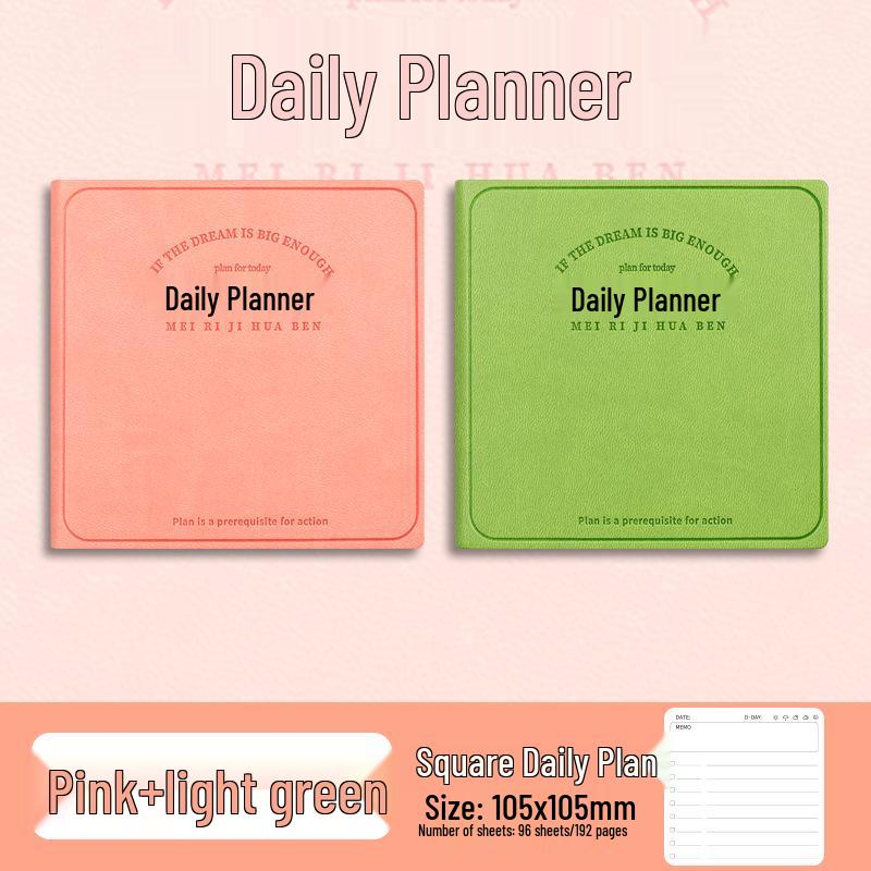 Kompakter Tagesplaner: Mini Notizbuch für Einstecktuch für effektives Zeitmanagement