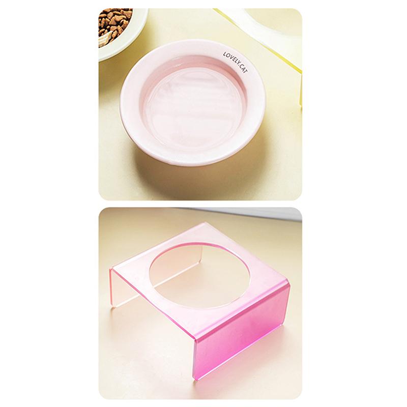 Ceramic Pet Cat Bowl Pet Drinking Water Feeding Bowl Ceramics Cat Food Dog Food Utensils Cat Dog Pet Supplies Accessories