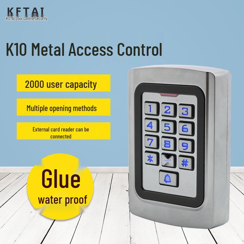 Waterproof Access Control System with Password & Card Swipe - Supports 1000 Users