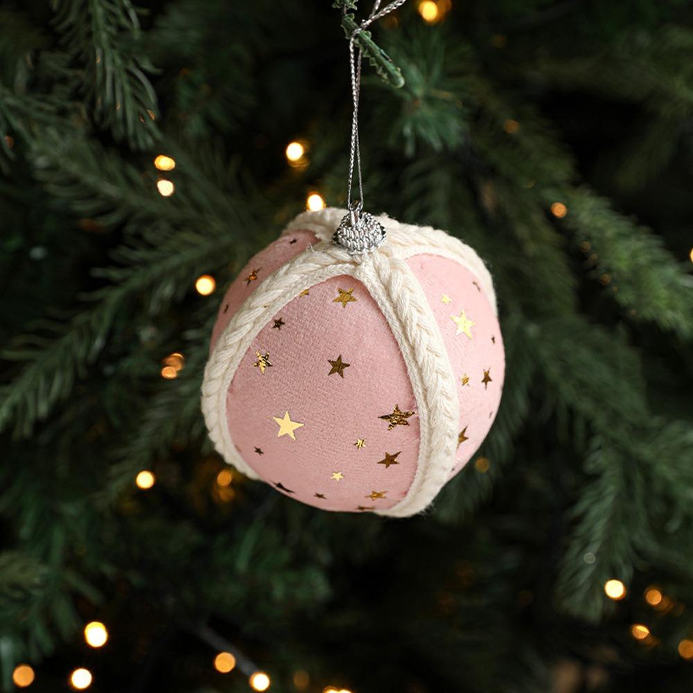 

Shatterproof Christmas Ball Ornament 8CM Christmas Baubles Christmas Tree Pendant New Year Party розовый