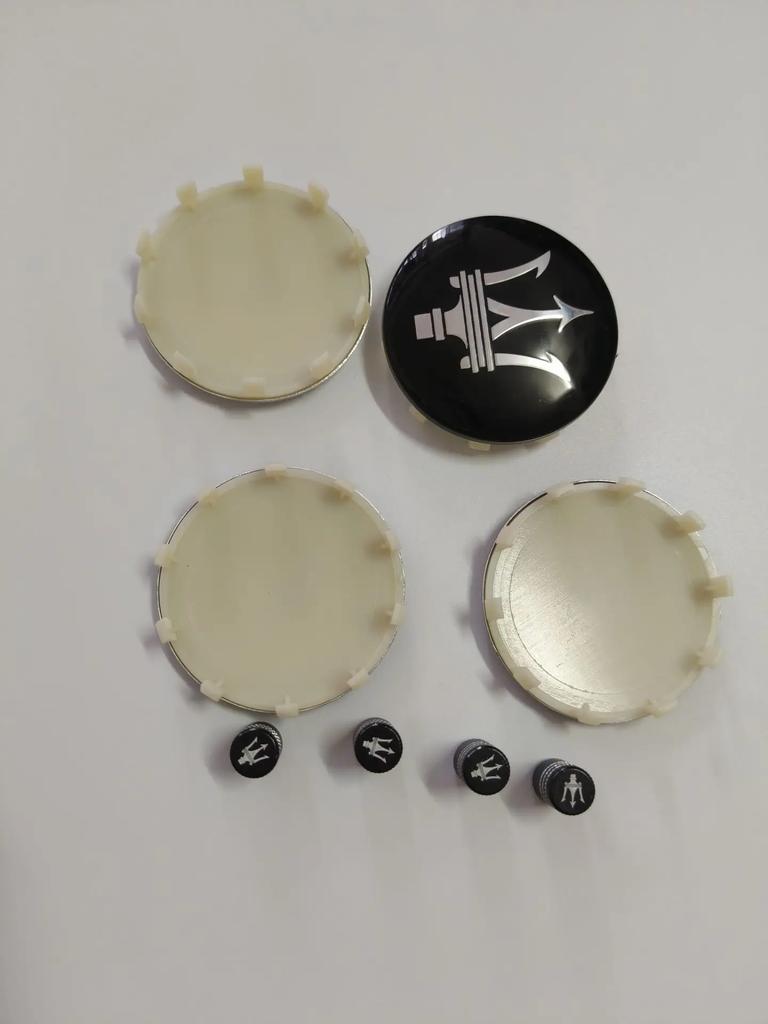 4pcs 8PCS 60MM Car Wheel Center Hup Caps Cover Emblem For Maserati Granturismo Quattroporte Levante Coupe GTS Q4 GT Accessories