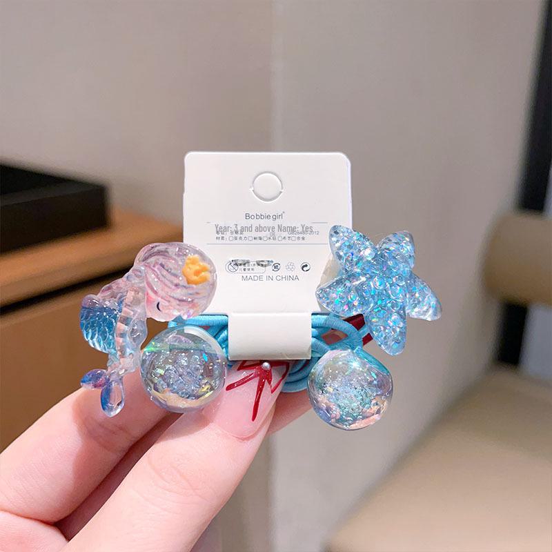 Summer Mermaid Hair Clips & Jewelry Set for Girls – Cute BB Hair Clip with Creative Necklace & Bracelet