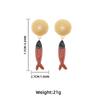 Pinkdudu Summer BOHO Ocean Shell Fish Zinc Alloy Earrings Trendy Drop Earrings Women Jewelry PD2250