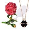 Four Leaf Fashionforward Clover Necklace For Women In Premium Gold And Silver Finishes