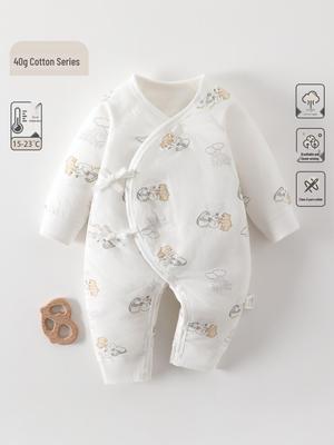 Thick Quilted Baby Onesie for Autumn & Winter – Class A Newborn Romper