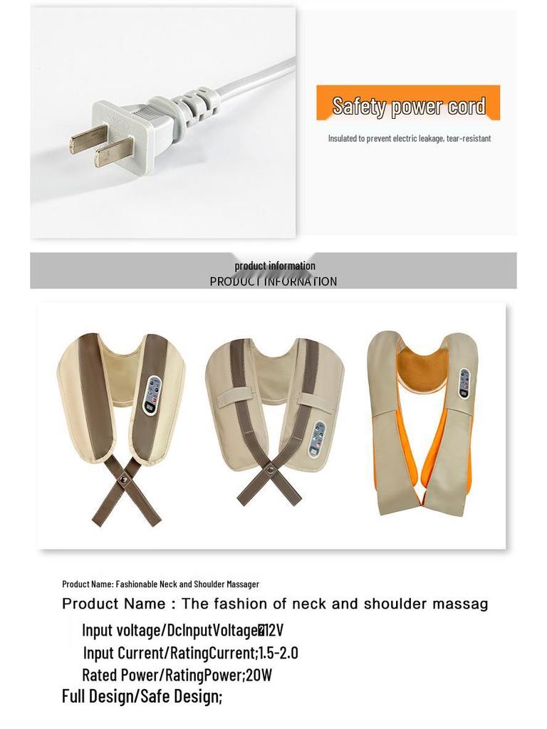 Multi-functional Electric Cervical Spine Massager Shawl - Perfect for Gifting and Home Use
