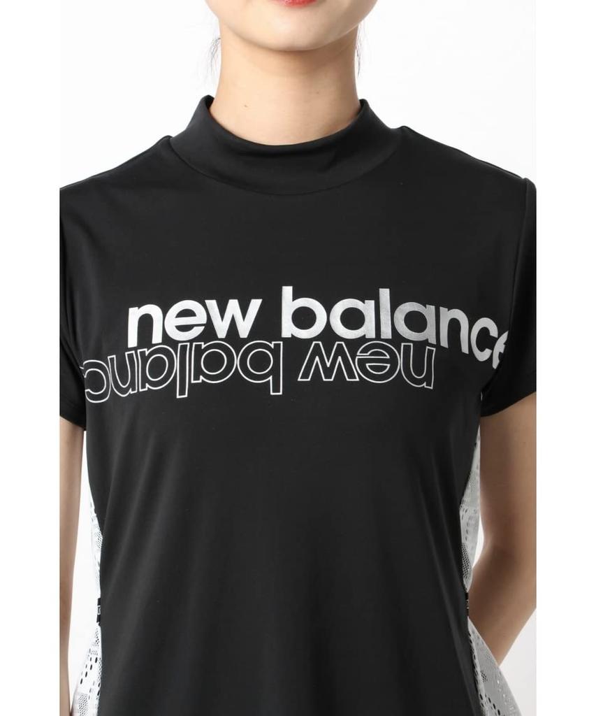 Tricou de golf cu mânecă scurtă și guler înalt Quick 0 [New Balance] (Absorbant de apă, Uscător, Elastic) / Pentru femei / 012-2166507 010_Negru [S]