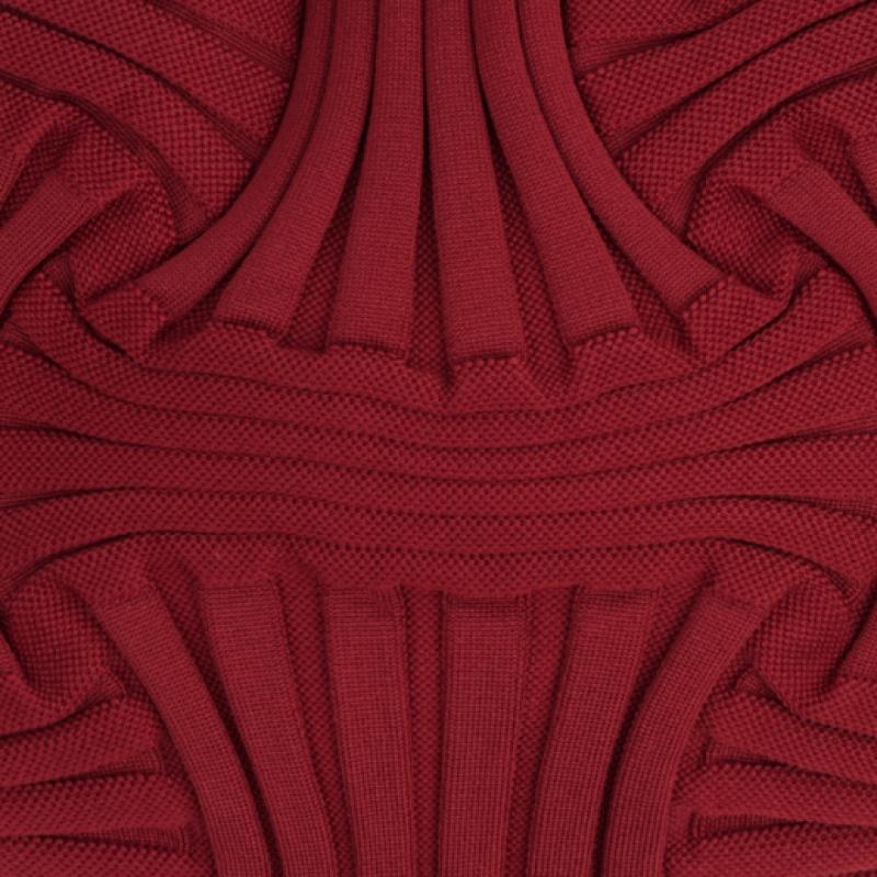 Pleatsmama Big Bow Bag Burgundy