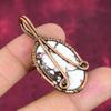 Tree Of Life Wild Horse Magnesite Gemstone Pendant Copper Wire Wrapped Pendant