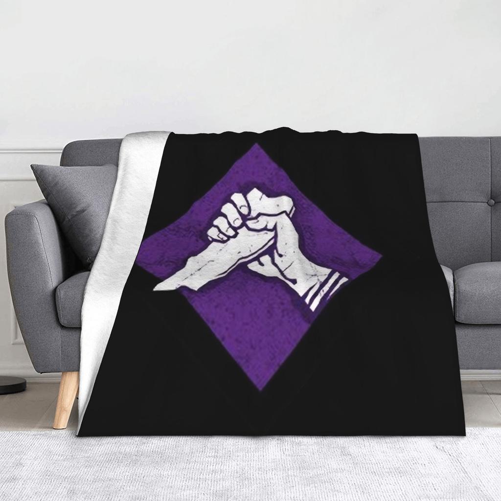 Deads by Daylights Horror Game Blankets  Flannel Throw Blanket Summer Air Conditioning Personalised Lightweight Bedspreads