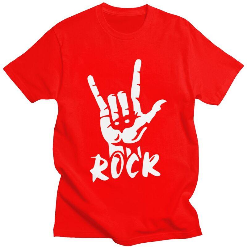 Custom Heavy Metal Rock Music T Shirts for Men 100 Cotton Tee Tops Tshirt Fashion Tshirt Clothes