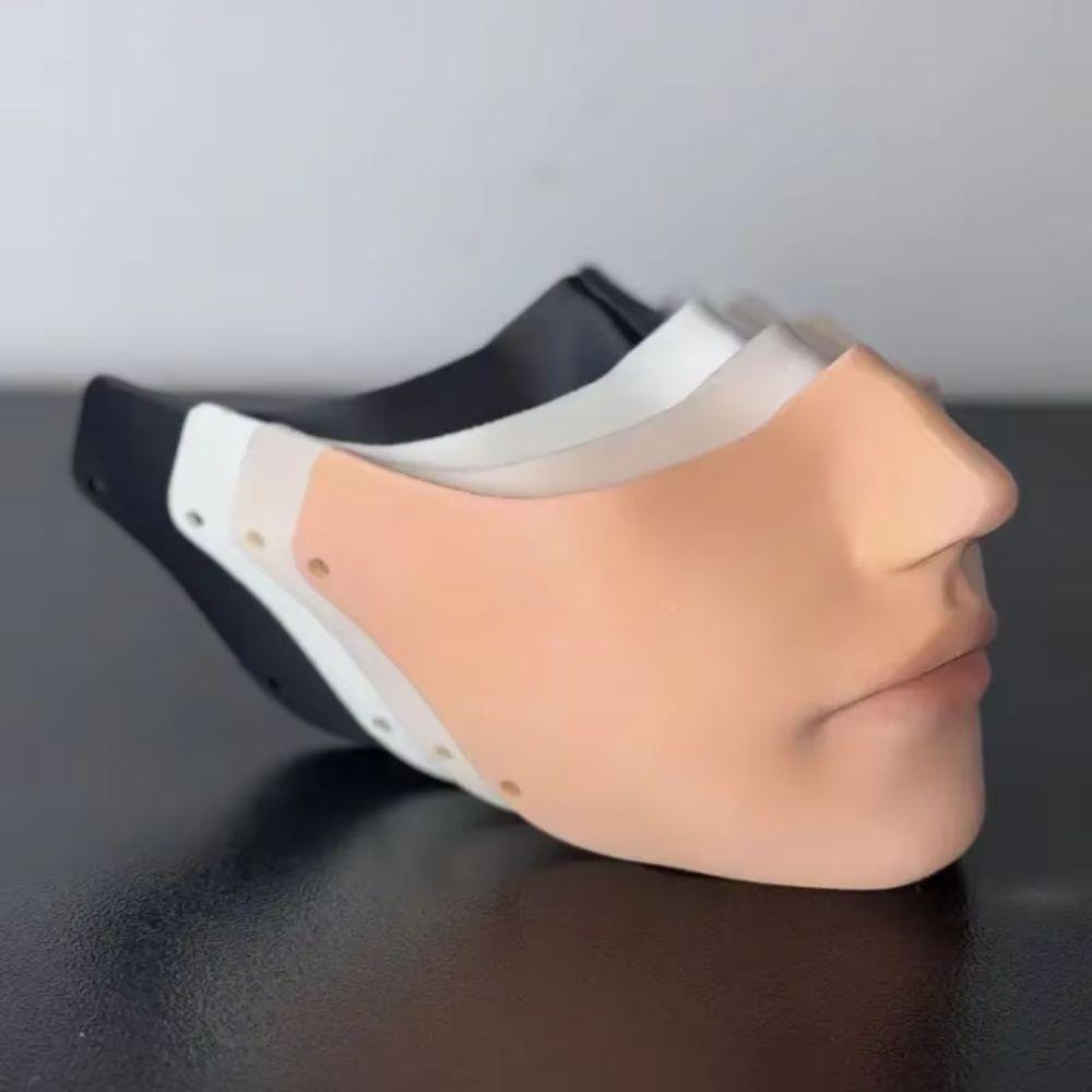 Hand-Painted Half Face Mask Retro Hanfu Mask Atmosphere Cosplay Mask Party