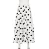 Hepburn Style French Elegance Polka Dot A-line Midi Skirt - Autumn Fashion, Loose Low-Waist Design for Women