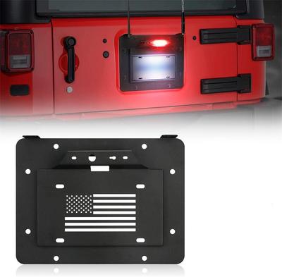 Suporte de Placa de Licença de Aço Liga Frame Suporte Para 07-18 Jeep Wrangler JK JKU