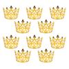 30PCS Mini Crowns Plastic Small Princess Pearl Crown Cake Topper Decorations for Birthday Wedding Party Baby Shower Gold