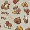1/10pcs Brown Capibala Capybara Nail Sticker Cute Cartoon Capybara Stickers Decal Nail Art Sticker