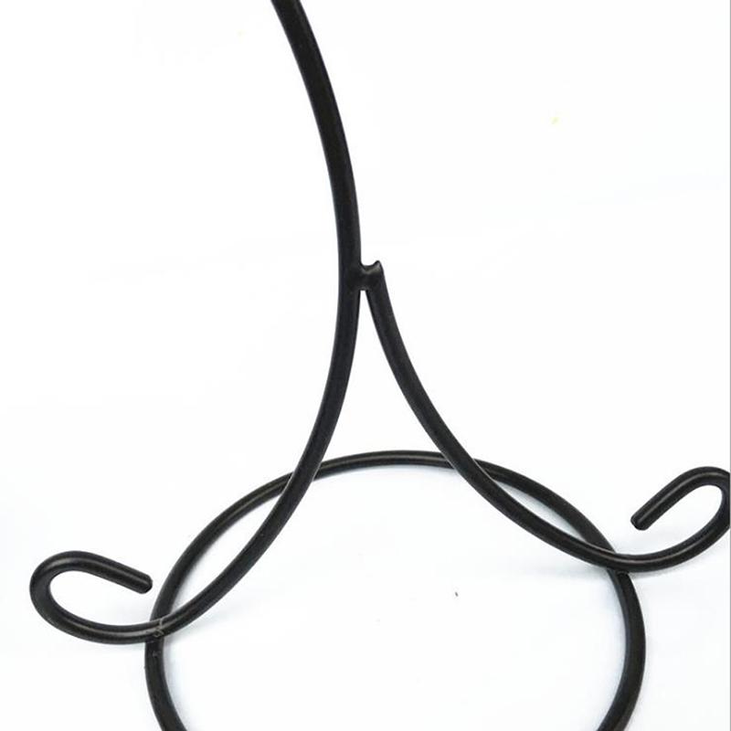 Kovový svícen s dvojitým háčkem 37 cm Stojan na skleněné láhve na rostliny