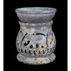 Crocon Soapstone Elephant Design Oil Burner for Meditation Healing Fragrance Spa Office Home Decor Tea Light Candle Stand Holder -7.7X7.7X10 Cm