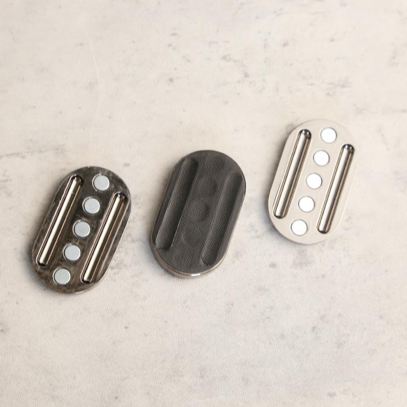 Three-Layer Metal Magnetic Push Slider EDC Fingertip Spinner ADHD Anxiety Stress Relief Toys for Adult Children Gift