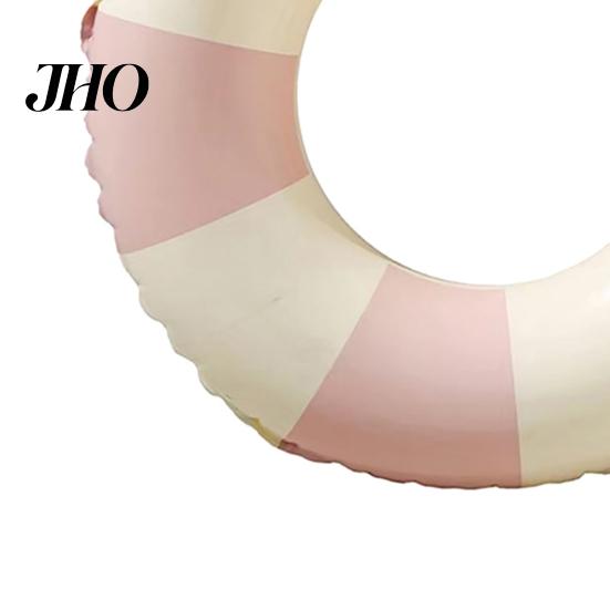 Inflatable Swim Ring Vintage Striped Swimming PVC Thickened Leakproof Men Women Buoyancy Aid Float Tube for Pool Beach Party