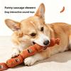 The Pet Dog's Pressing Sound Toy, Which Simulates A Plush Sausage, Is Used for Chewing, Amusing Oneself, and Smelling.