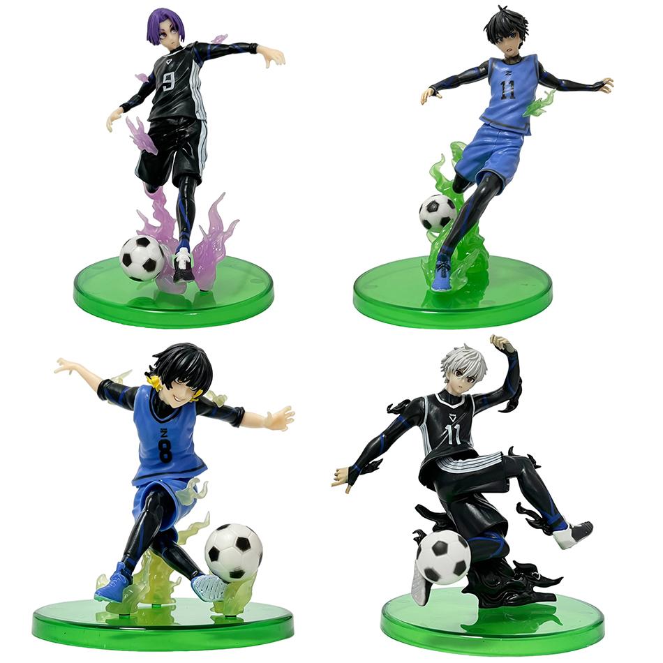 Blue Prison Anime Figurine Seishirō Nagi Meguru Bachira Yoichi Isagi Reo Mikage Figurine PVC Model Anime Peripheral Toy Ornament