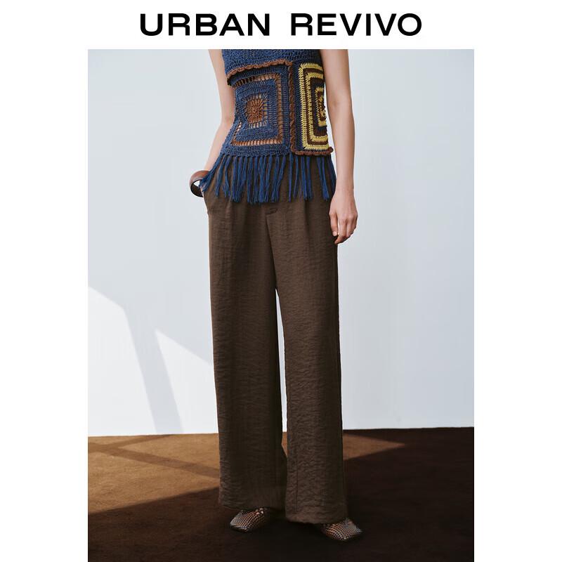 

UR Women s Pleated Elastic Waist Wide Leg Pants XS