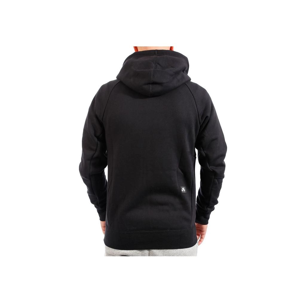 Nike Solid Color Logo Print Hoodie Men Hoodies Black 800149-010