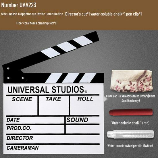 Film Clapperboard Prop: Movie Shooting Director's Slate Ornament