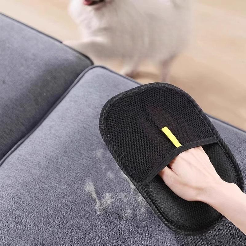 Static Hair Removal Pet Gloves Bidirectional Bristle Brush Portable Washable Clothes Hair Dehairing Gloves Pet Cleaning Products Pet Accessories