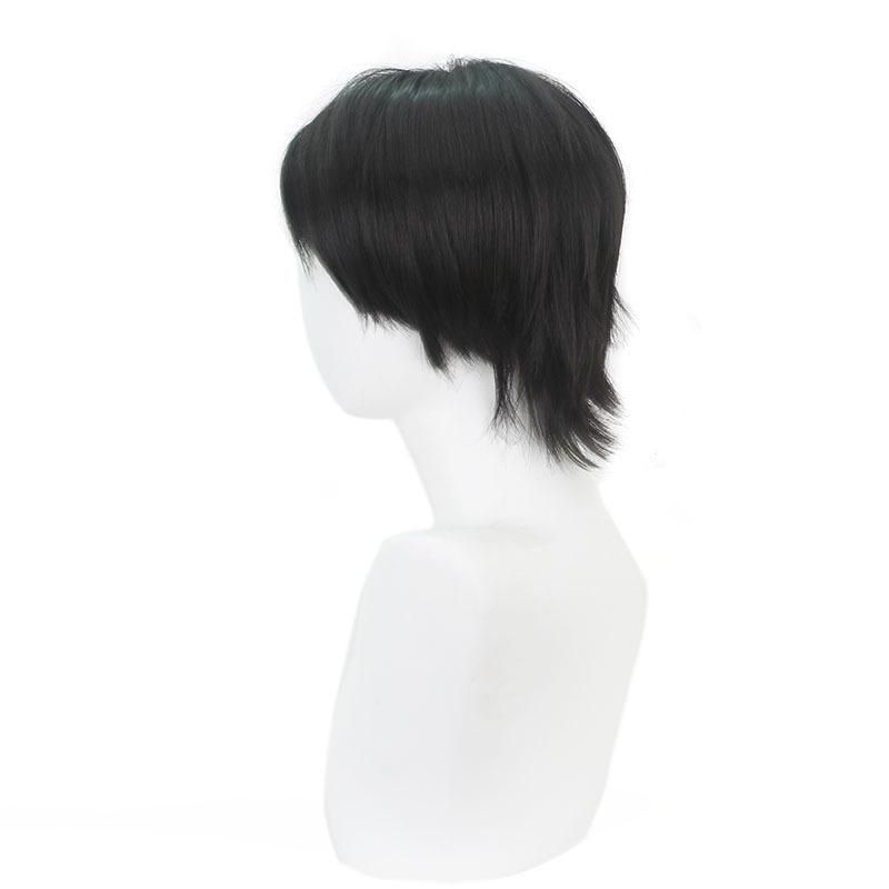 Jujutsu Kaisen Yuta Okkotsu Cosplay Wig, Black Side-Parted High-Temperature Fiber Hairpiece