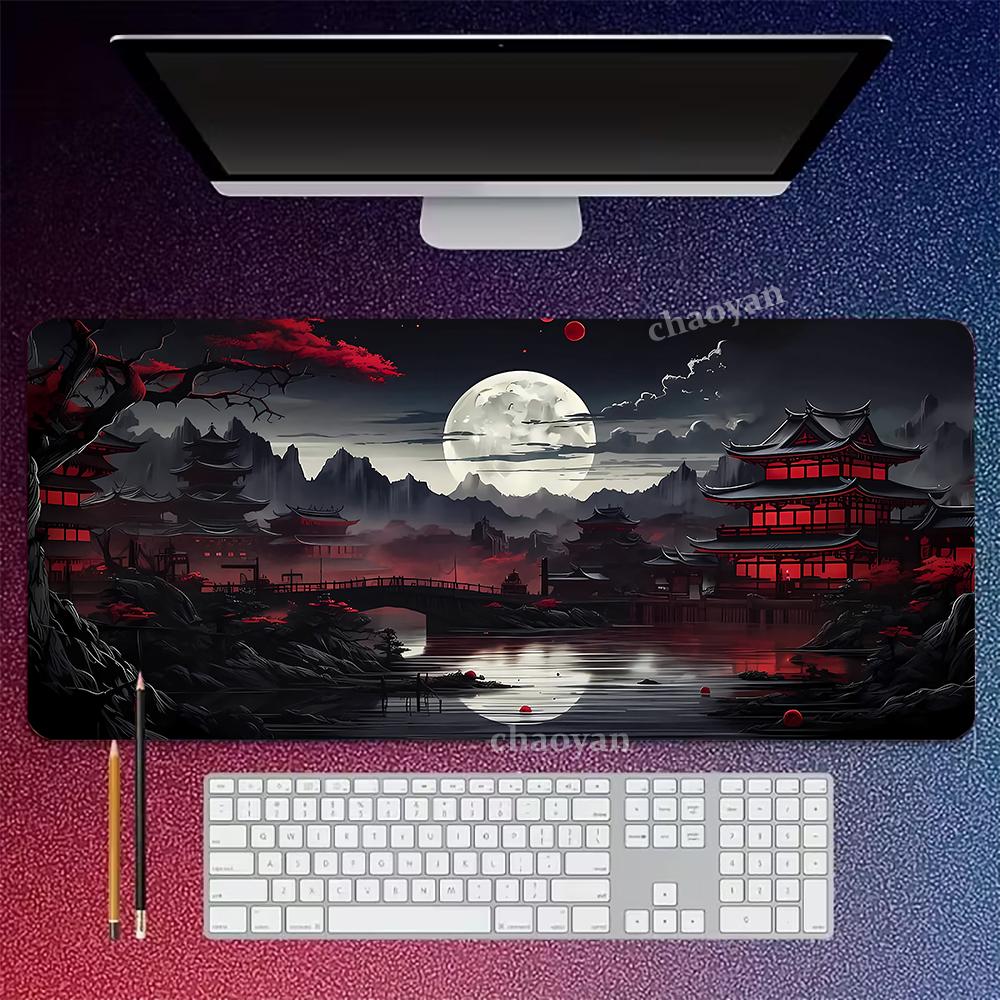 Cherry Blossom Scenery Mouse Pad Game Washable Rubber Plus Long Table Mat Nonslip Home Office Decorative Computer Accessories