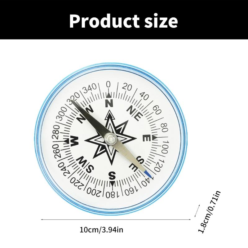 100mm Large Survival Compasses Hiking Compasses for Outdoor Camping Pocket Round Compasses Pocket Navigation Compasses