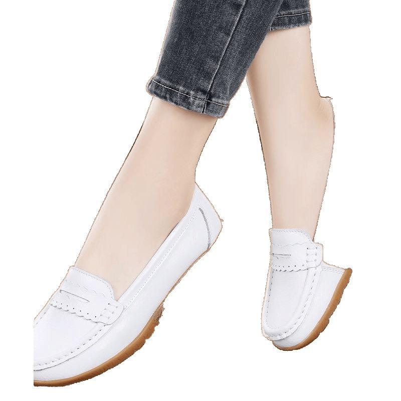 2025 Women's Genuine Leather Casual Shoes - Comfortable Soft Sole Mom Shoes
