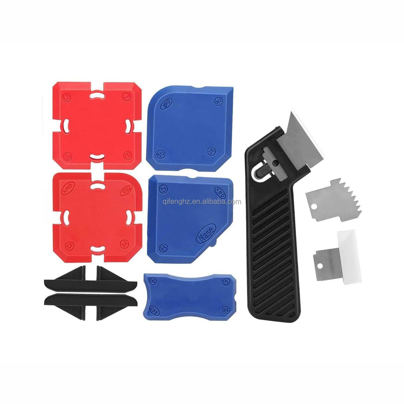 11PC DIY Caulking Tool Kit Silicone Profiling Sealant Grout Finishing Sealing Tools Caulk Removal Scraper OEM Customizable China Grout Tools