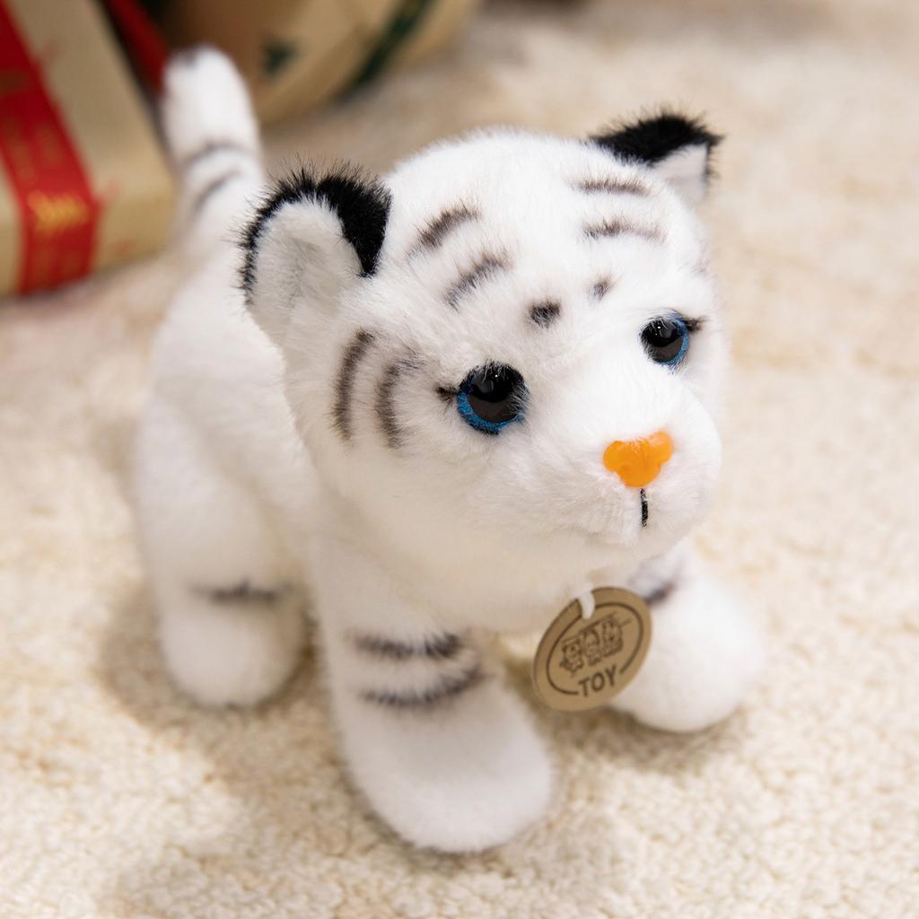 1 szt. 20CM Uroczy Szop Panda Tygrys Pluszowe Zabawki Kreskówka Pluszowy Różowy Szop Biały Żółty Tygrys Poduszka na Prezent Urodzinowy Świąteczny
