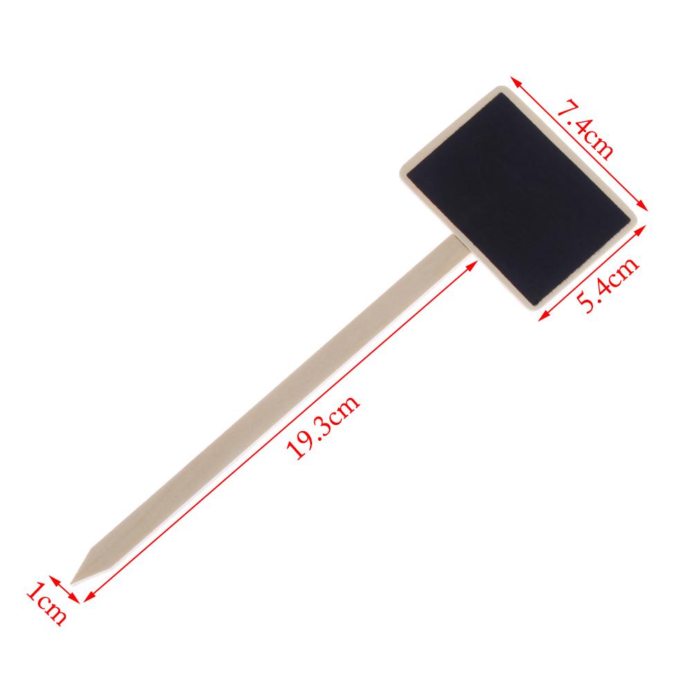 10PCS Mini Marker Greenhouse Classification Marker Wooden Chalkboard Plants Tags Garden Tools