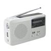 Multi-purpose Solar Hand Crank Radio with SOS Alarm Portable AM/FM Radio with Flashlight for Outdoor Emergency