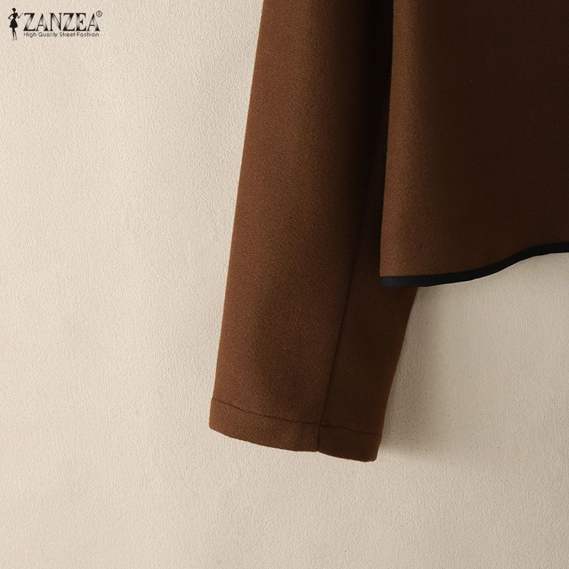 ZANZEA Damski wiosenny casualowy kardigan z długim rękawem