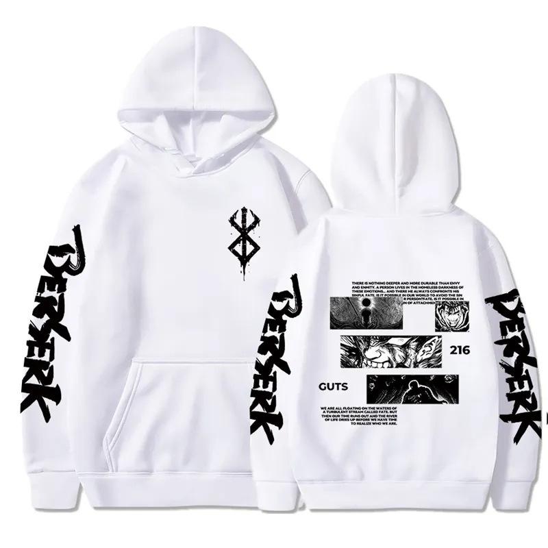 Anime Berserk Rage Anime Street Sweater, Street Tide Cotton Hooded Sweater