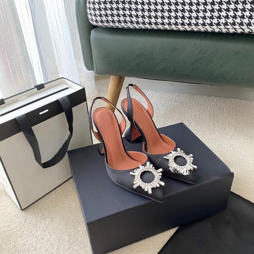 Fashion 2025 Sunflower Rhinestone High Heels Pointed Toe PVC Transparent Butterfly Rhinestone Sandals Baotou Women's Shoes