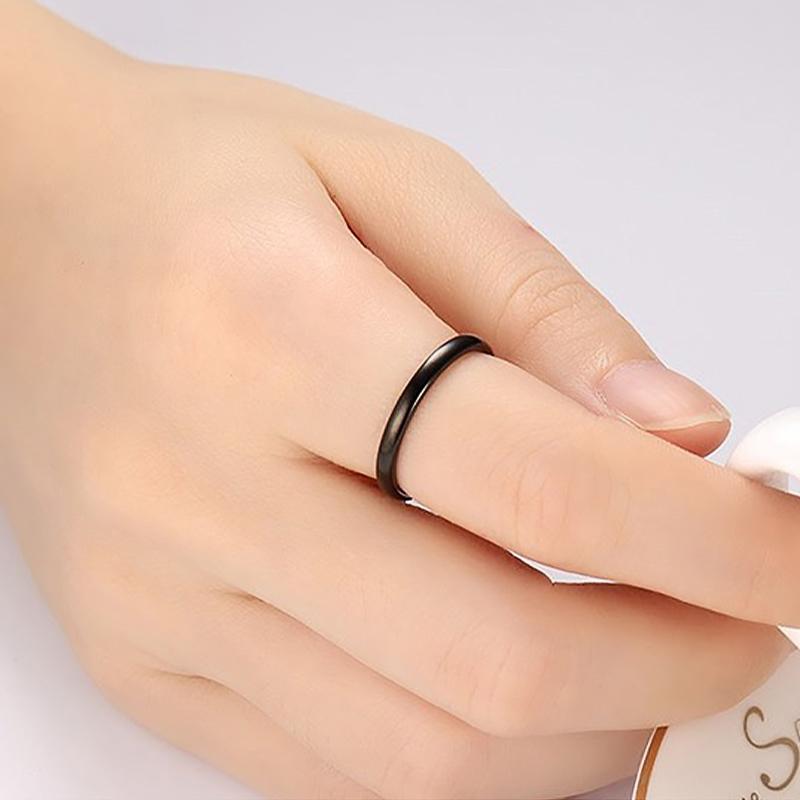 1Pc Women/Girl Jewelry Wedding Band Fashion Ring Wedding Gift Stainless Steel Thin Stackable 2MM